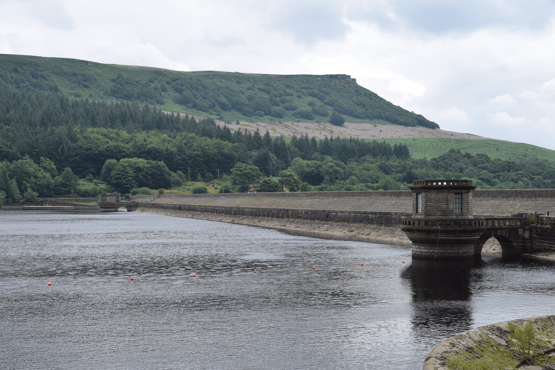 Ladybower reservoir dam